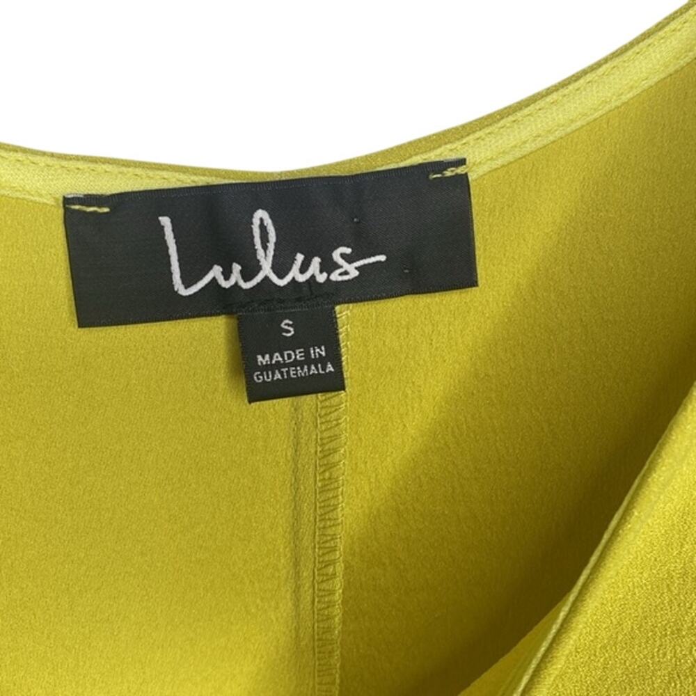 Lulus Chartreuse Green Tie Strap Side Split Maxi … - image 4